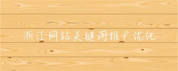 浙江網站關鍵詞推廣優化